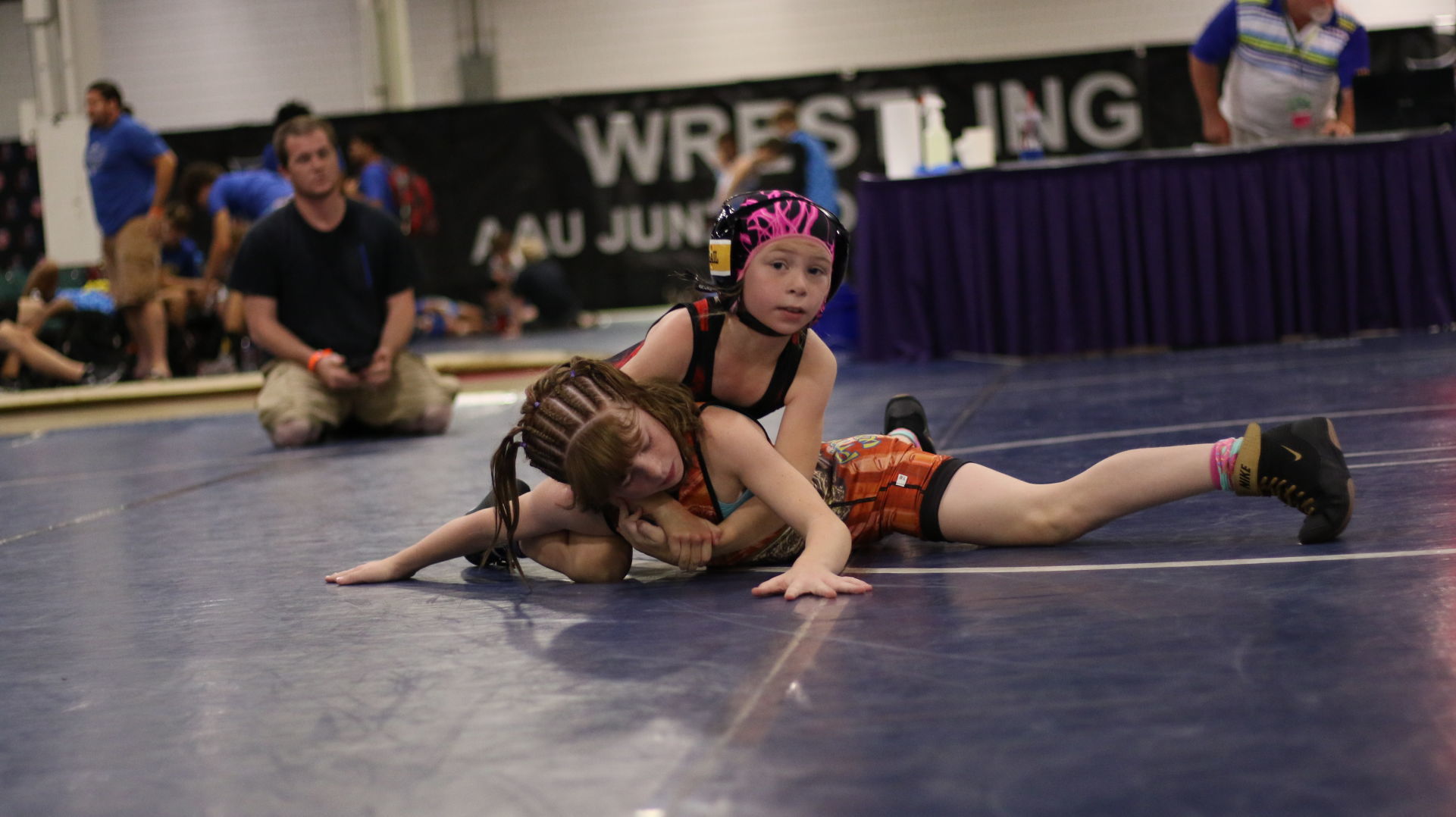 Abbie Peterson wrestling